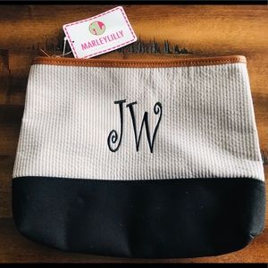 { Marley Lilly } Seersucker Cosmetic Bag